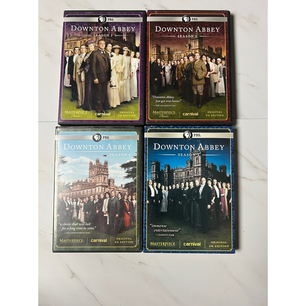 Downton Abbey DVD Set Seasons 1 2 3 4 Masterpiece PBS Original UK Edition Lot